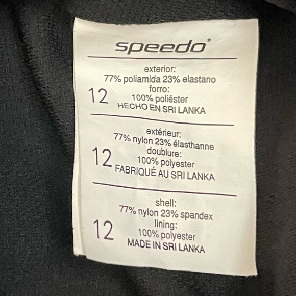 Speedo One Piece Swimsuit Sz 12 - Picture 3 of 9